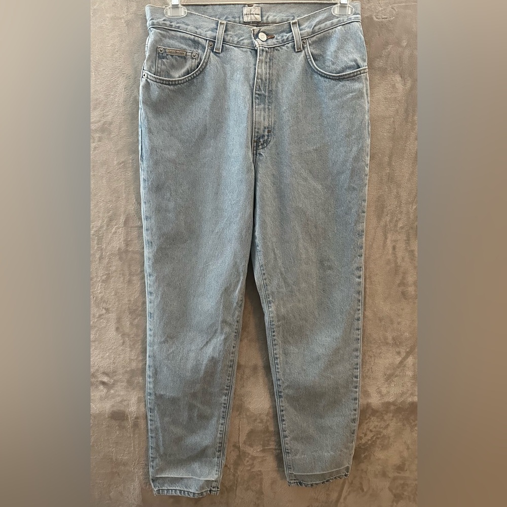Calvin Klein Jeans Light Blue Straight Leg Denim Size 12